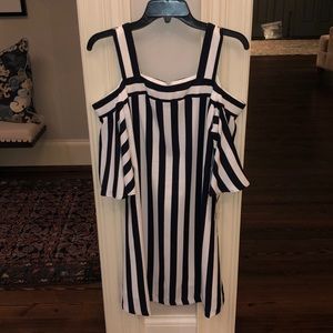 Striped a line dress